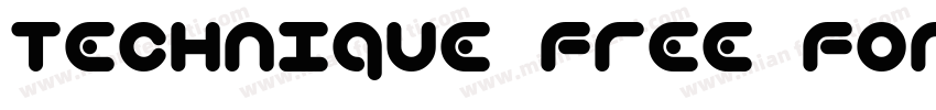 Technique Free Font字体转换